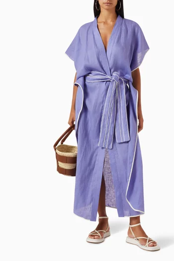 Sardinia Maxi Kimono in Linen