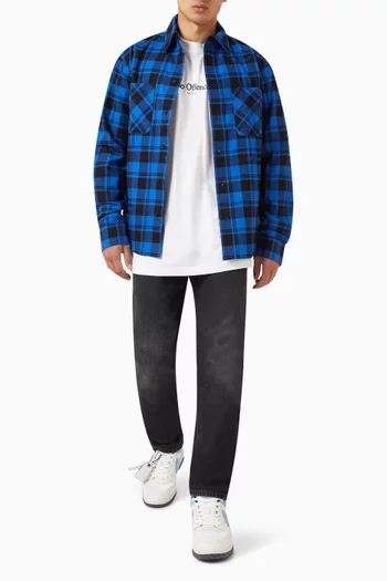 Arrow-tab Tapered Jeans in Denim