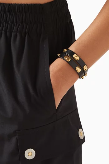 Wrap-around Bracelet in Leather