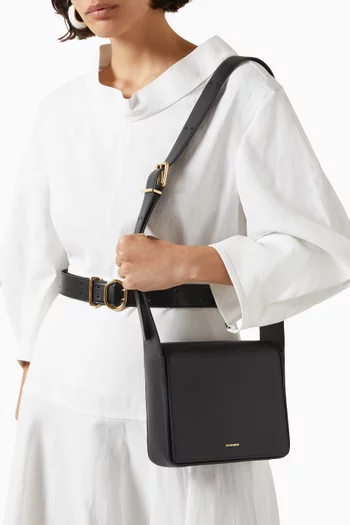 Sling Shoulder Bag in Leather