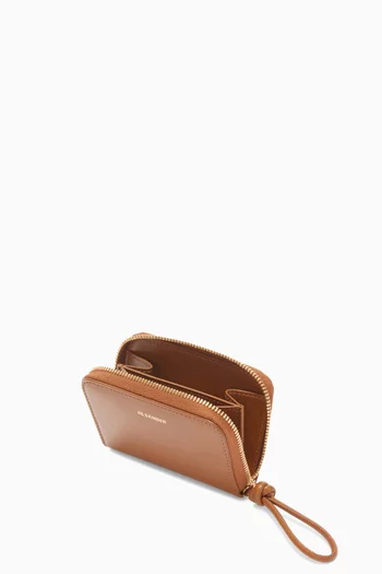 Small Giro Zip-around Wallet in Smooth Leather