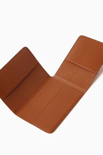 Folded Card Holder in Supple Leather