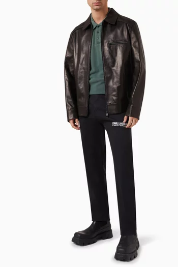 Blouson Jacket in Leather