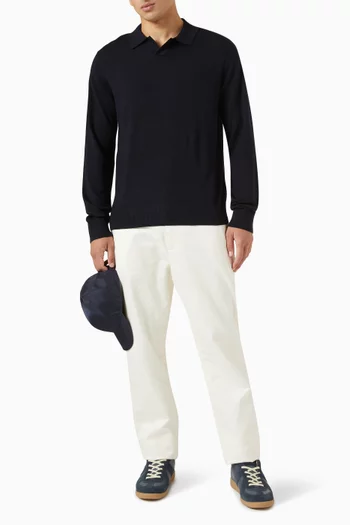 Johnny Collar Shirt in Merino Wool