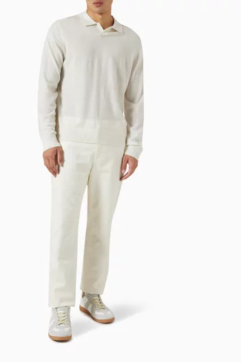 Johnny Collar Shirt in Merino Wool