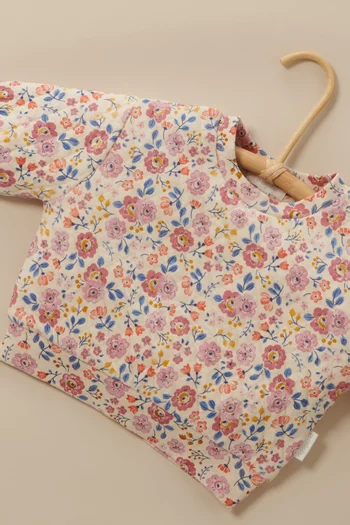 Floral Quilted Top in Organic Cotton