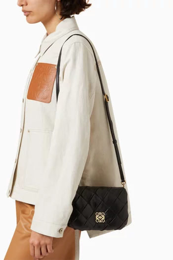 Mini Puffer Goya Crossbody Bag in Shiny Nappa Lambskin