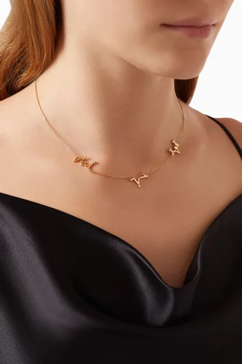 Lifeline 'Hob' Diamond Necklace in 18kt Gold