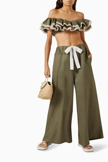Relaxed-fit Pants in Linen