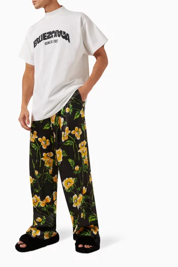 Unisex Floral-print Pyjama Pants