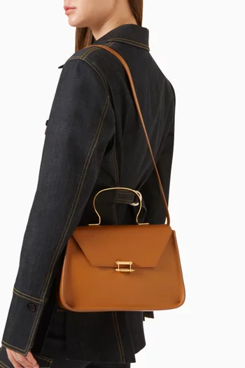 Afaf Top-handle Bag in Leather