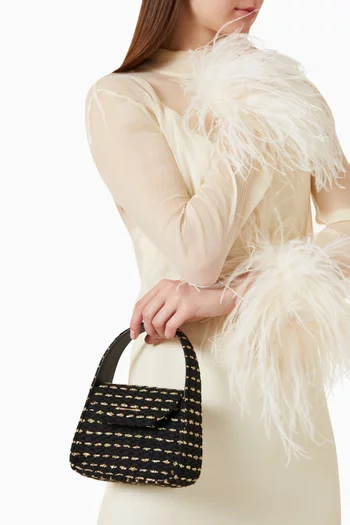 Mini Feryel Top-handle Bag in Couture Fabric