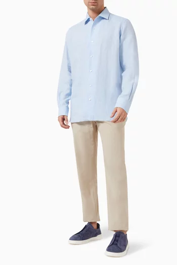 Long-sleeve Shirt in Linen