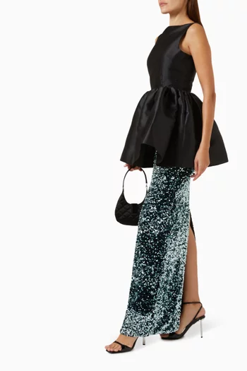 Tumie Sequinned Maxi Skirt
