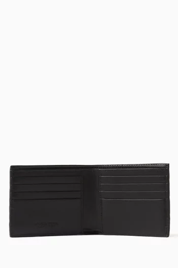 Bi-fold Wallet in Intrecciato Leather