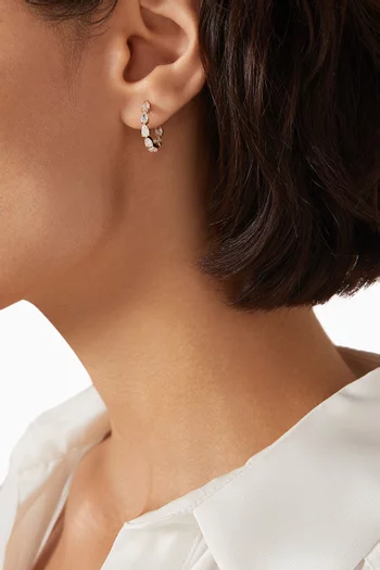 Pear Diamond Hoop Earrings in 18kt Gold