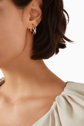 Fiorella Hoop Earrings in 18kt Gold