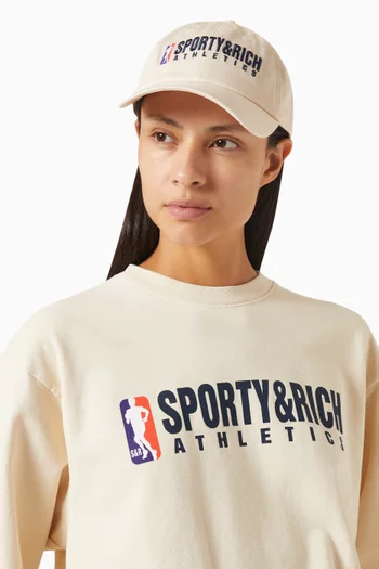 Team Logo Embroidered Cap in Cotton-twill