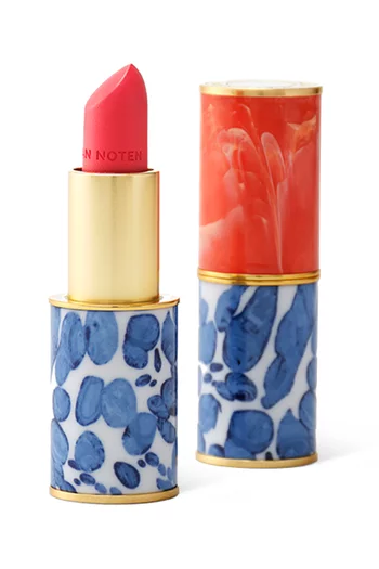 Coral Ceramic Lipstick Case