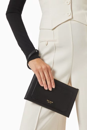 Ava Wristlet Wallet in Leather
