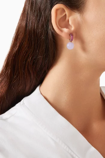Show Time Pave Drop Earrings