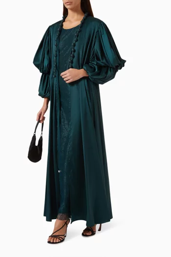 Abaya & Dress Set in Silk