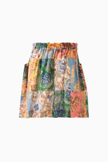 Junie Patchwork Skirt in Cotton