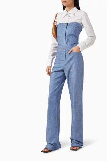Breslin Jumpsuit in Chambray