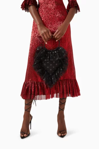 The Hurricane Top-handle Bag in Tulle
