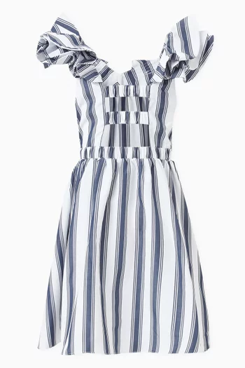 Striped Ruffle Dress