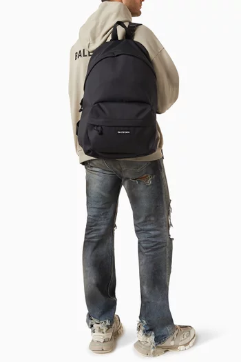 Explorer Reversible Backpack in Nylon Canvas