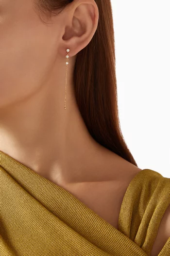 Diamond Drop Single Earring in 18kt Gold