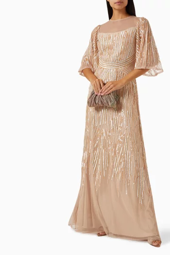 Jenna Embellished Gown in Tulle