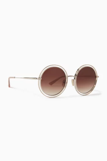 Mischa Sunglasses in Acetate & Stainless Steel