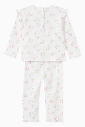 Floral Pajama Set in Cotton