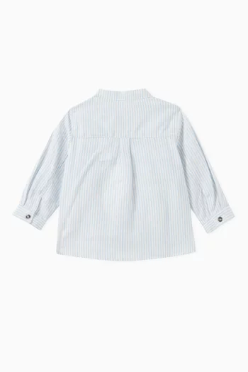 Soft Stripe Shirt in Cotton Blend