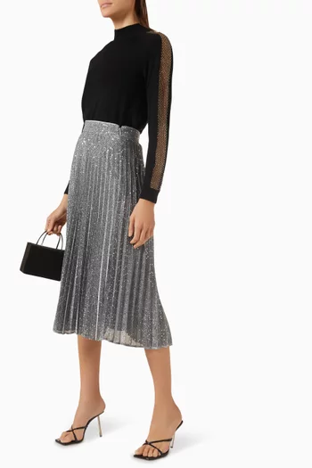 Rayla Sequin-embellished Midi Skirt