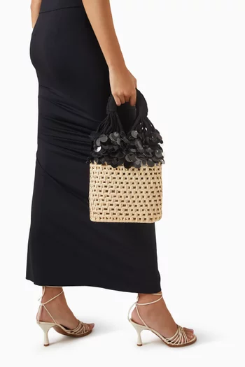 Serena Top-handle Bag in Carnauba Straw