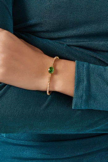 Emerald City Bracelet in Gold-plated Brass