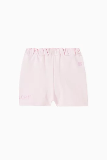 Logo-print Shorts in Cotton Blend