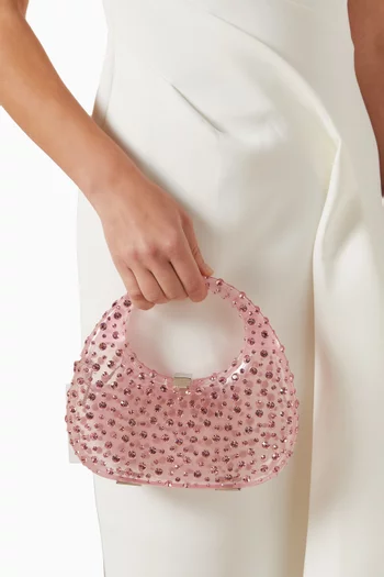 Meleni Crystal-embellished Bag in Resin