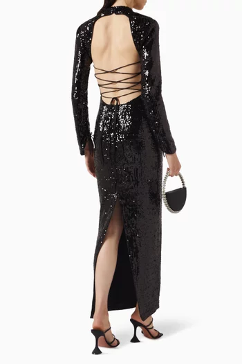 Cut-out Dress in Sequin