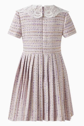 Lilac Boucle Dress in Polyester