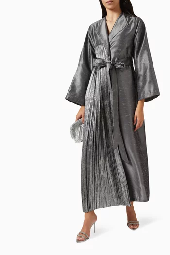 Pleated Abaya in Silk