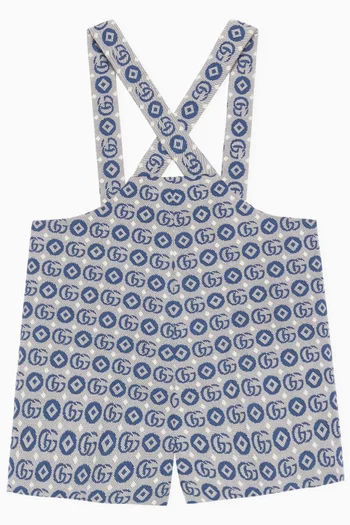 All-over Double G Overalls in Jacquard