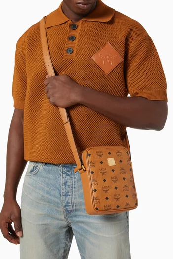 Klassik Visetos Crossbody Bag in Leather