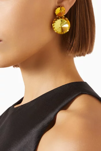 Clochette Drop Earrings in Gold-plated Brass