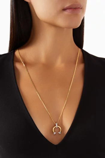Go For It Necklace in 24kt Gold-plated Sterling Silver