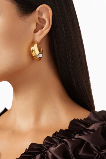 Yess!! Earrings in 24kt Gold-plated Sterling Silver