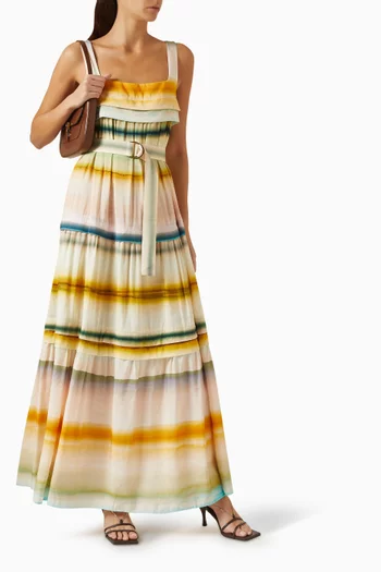 Lomond Maxi Dress in Linen & Viscose